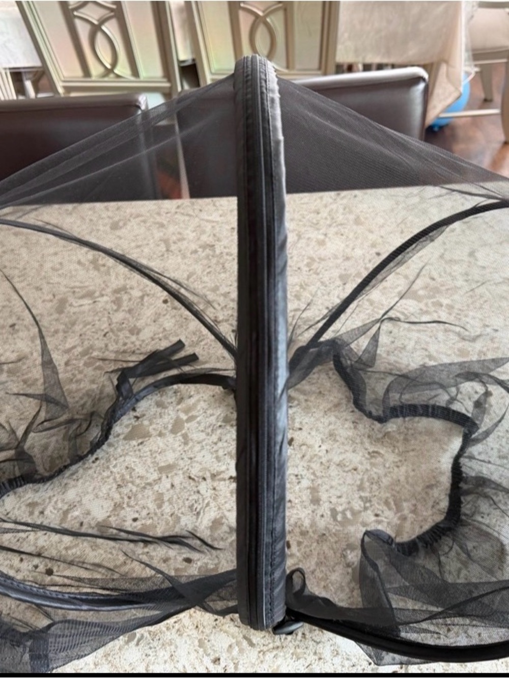 Pop-Up Black Mesh Stroller Cover Dome